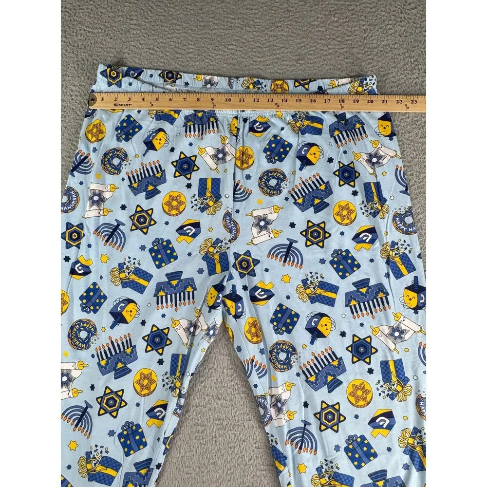 PJ Place Pajama Set Womens XXL 2XL Jewish Hanukkah Sleepwear Loungewear 2-Pc NWT